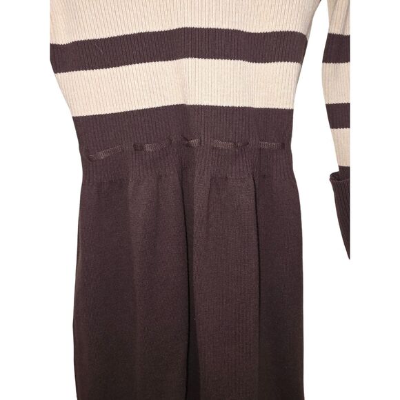 Apostrophe Junior Sweater Dress Size PM Striped Cowl Neck Pre-Owned Like New - Picture 8 of 12